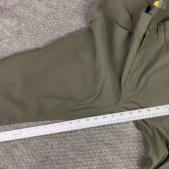 Eddie Bauer Travex Pants Men's 34 x 32 Olive Green Hiking Outdoors Stretch - Picture 10 of 11